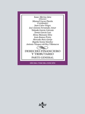 cover image of Derecho financiero y tributario, Parte general